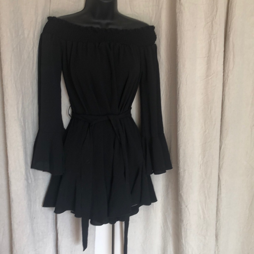 Boutique black off shoulder dress